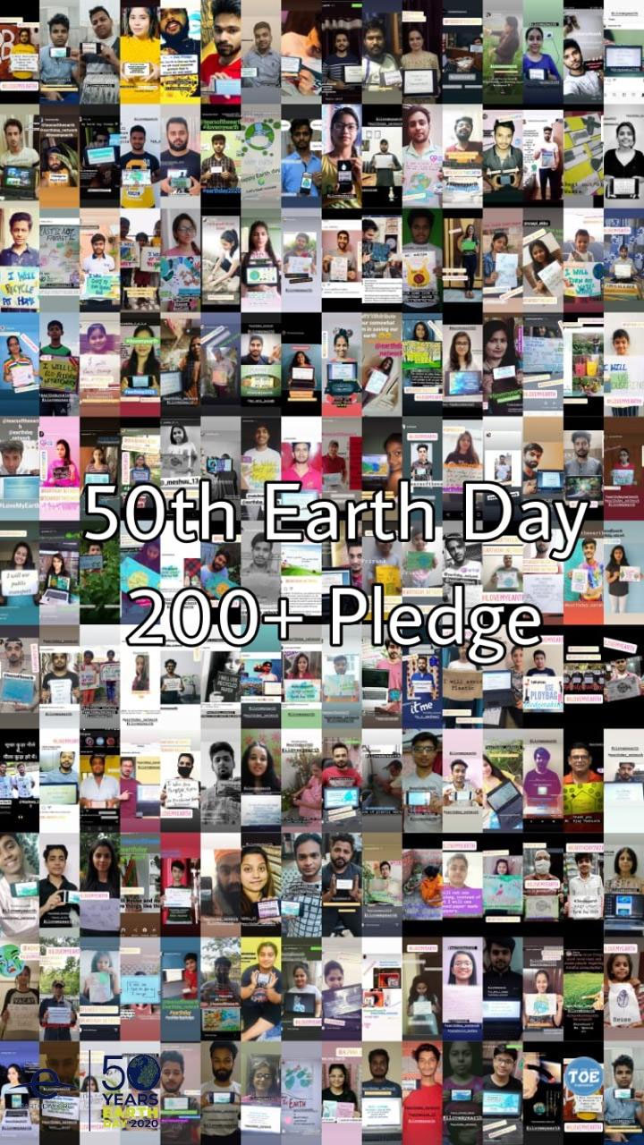 I love my Earth, Tear Of Earth Pledge On 50th Earth Day